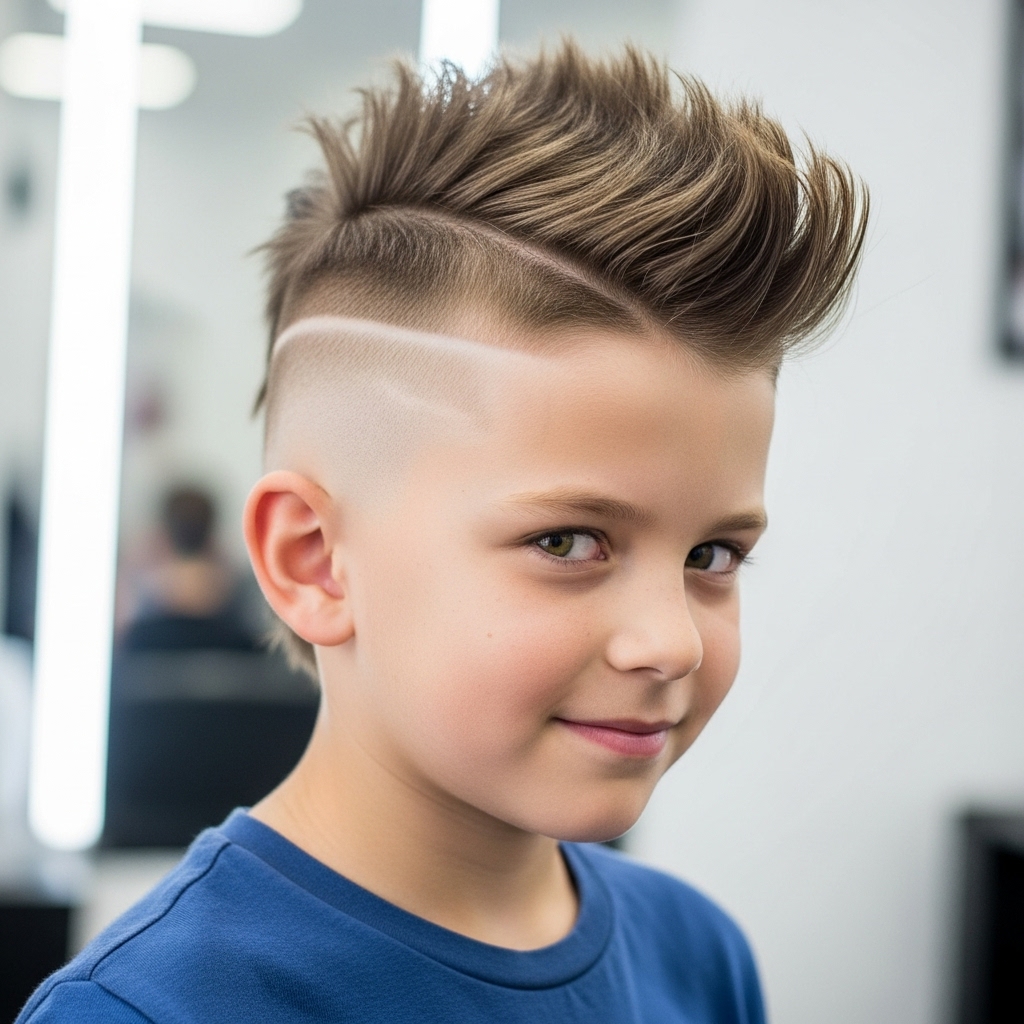 Mohawk with Shaved Sides