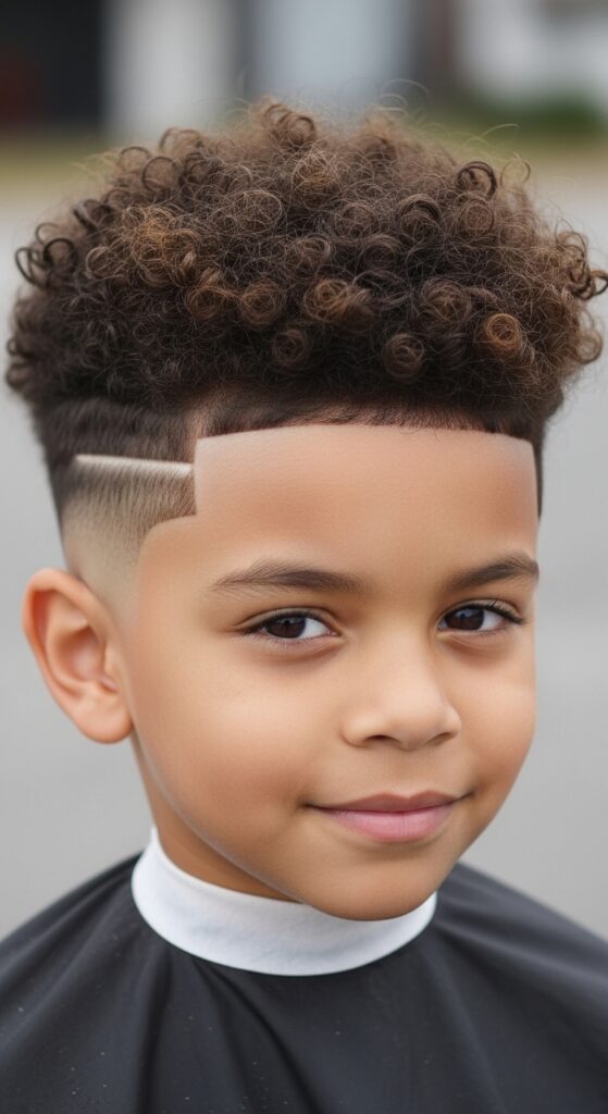 Short Sides with Curly Top