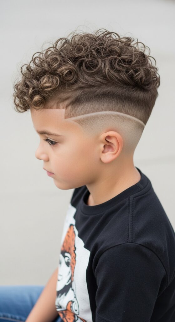 Natural Curls Haircut for Boys