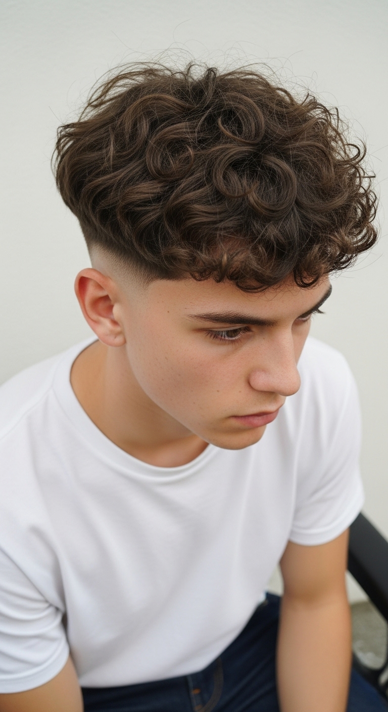 Curly Bowl Cut