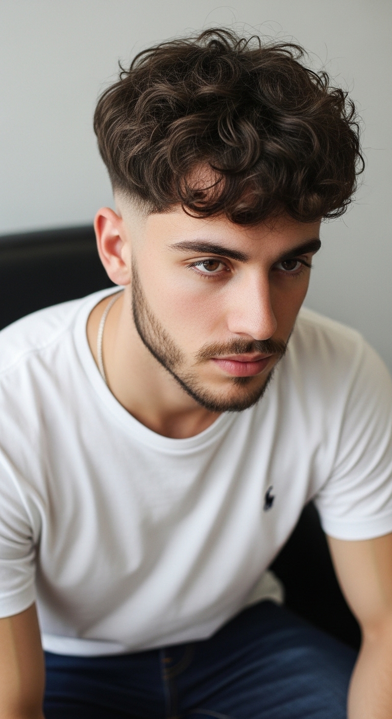 Curly Bowl Cut