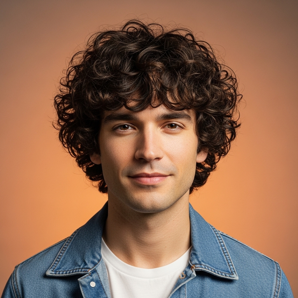curly haircuts for men