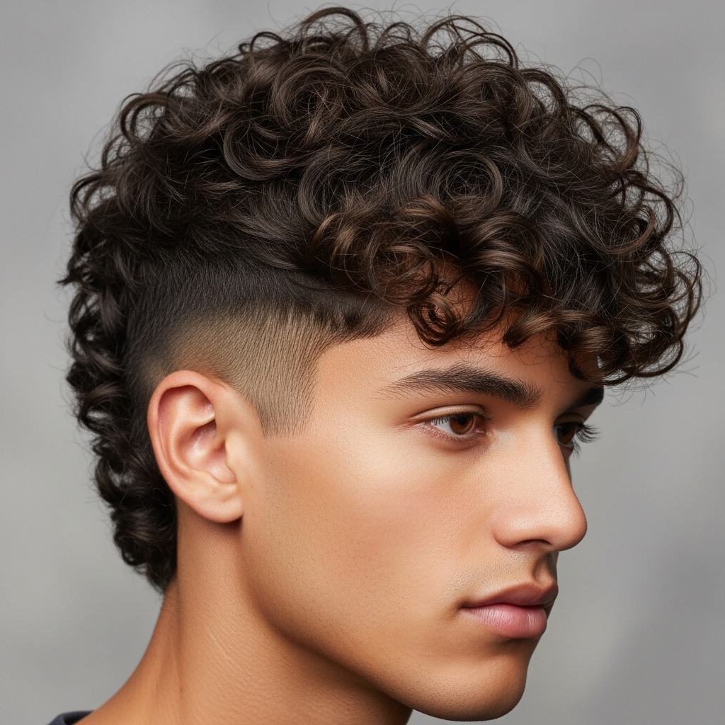 curly haircuts for men