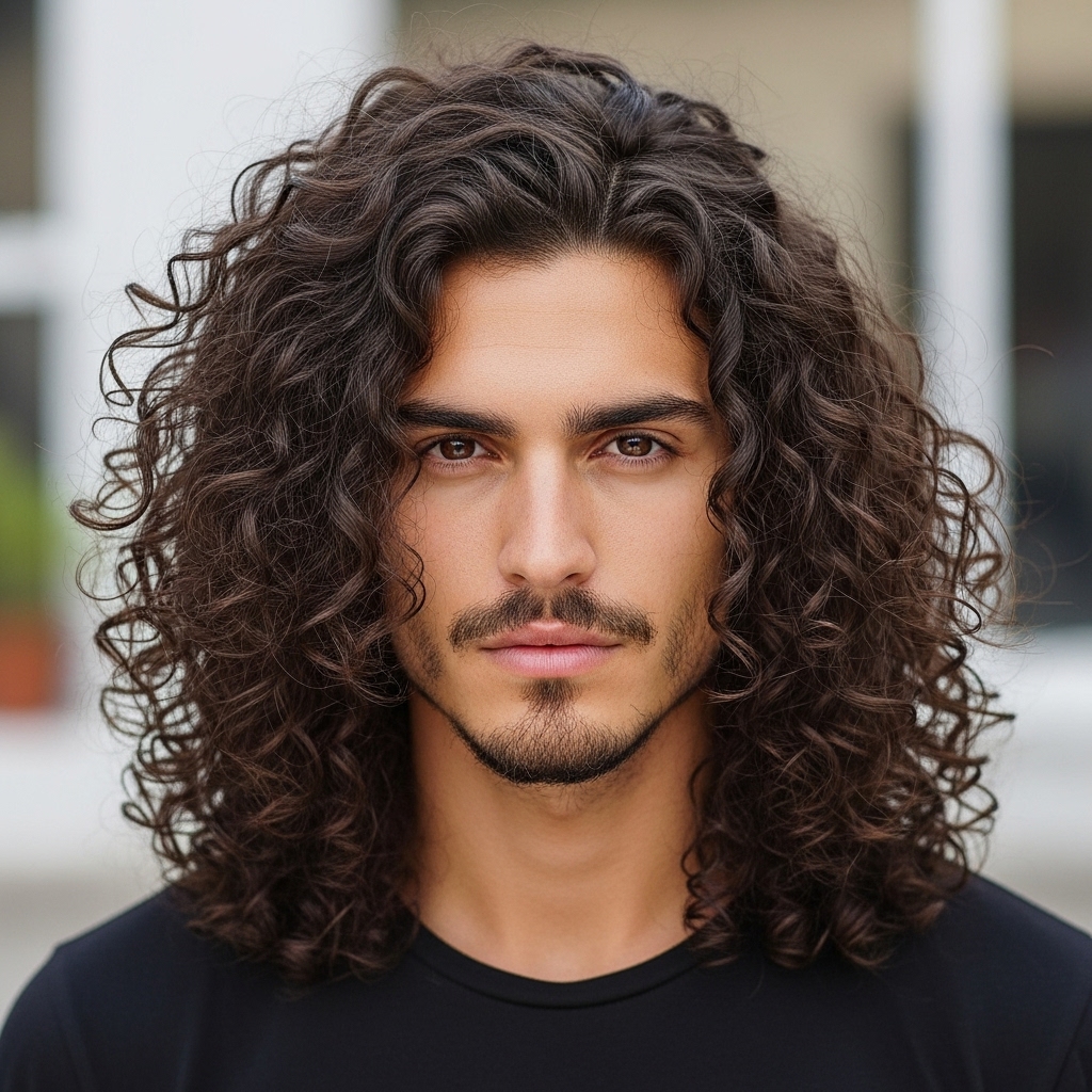curly haircuts for men