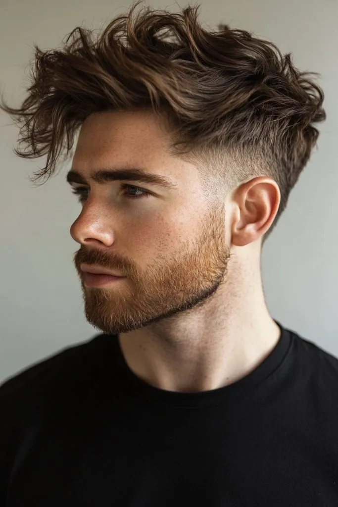 Fade with Messy Top
