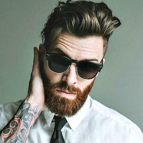 35+ Best Hairstyles for Men with Straight Hair (2025) Messy Brush Back with Short Sides