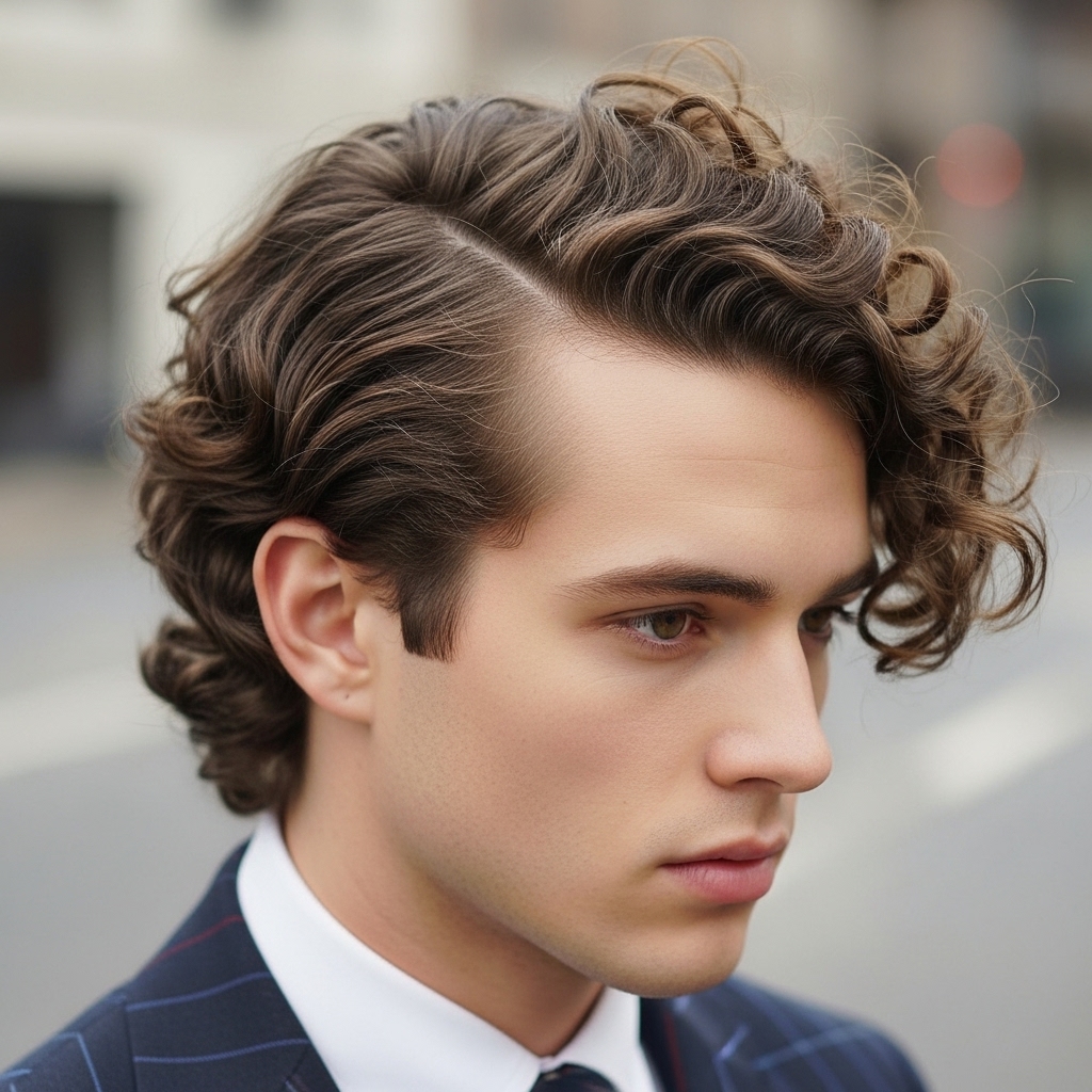 curly haircuts for men