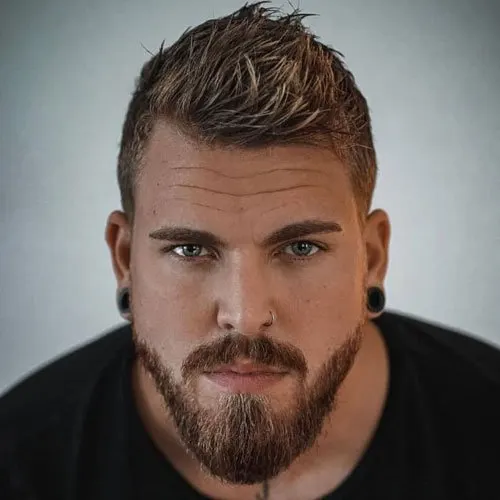 Short Hairstyles with Beard