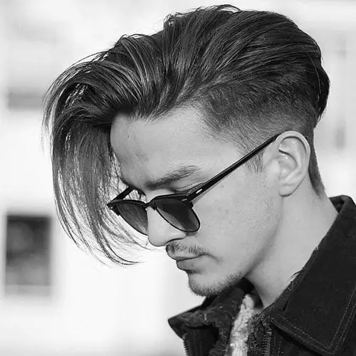 35+ Best Hairstyles for Men with Straight Hair (2025) Short Sides with Long Angular Comb Over