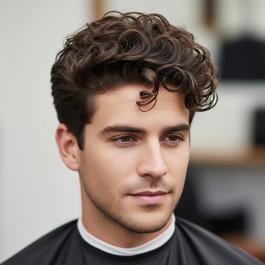 curly haircuts for men