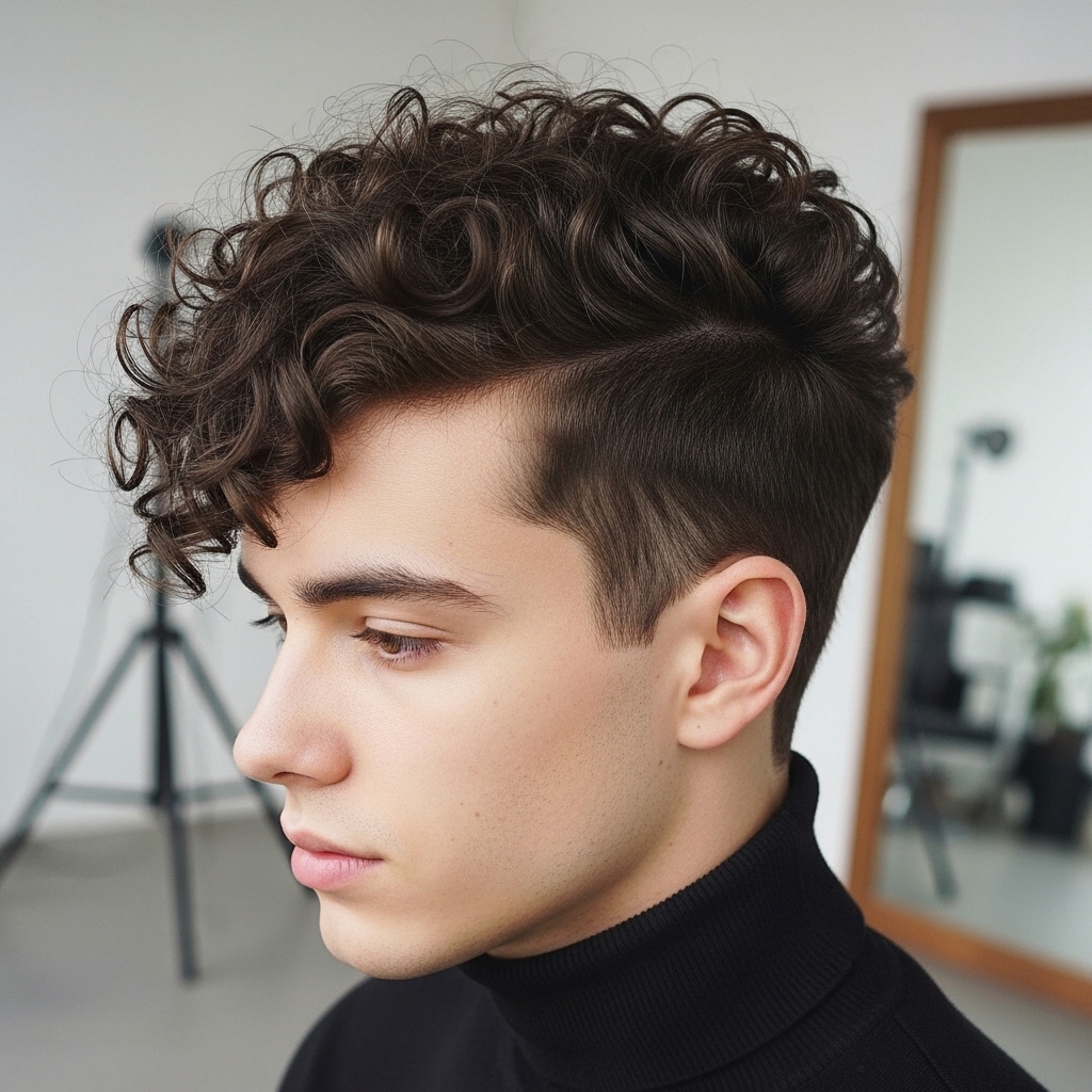 curly haircuts for men