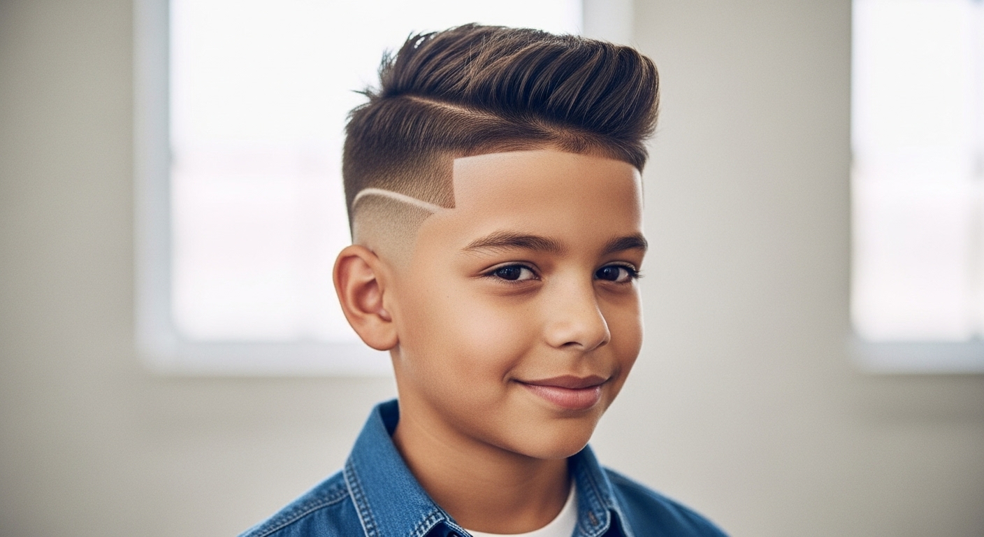 classic crew cut with modern twist
