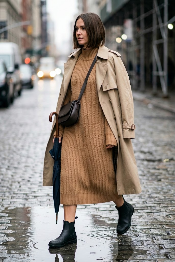 10 Brunch Outfits for Rainy Days: Cozy, Polished Styles for Drizzly Days
