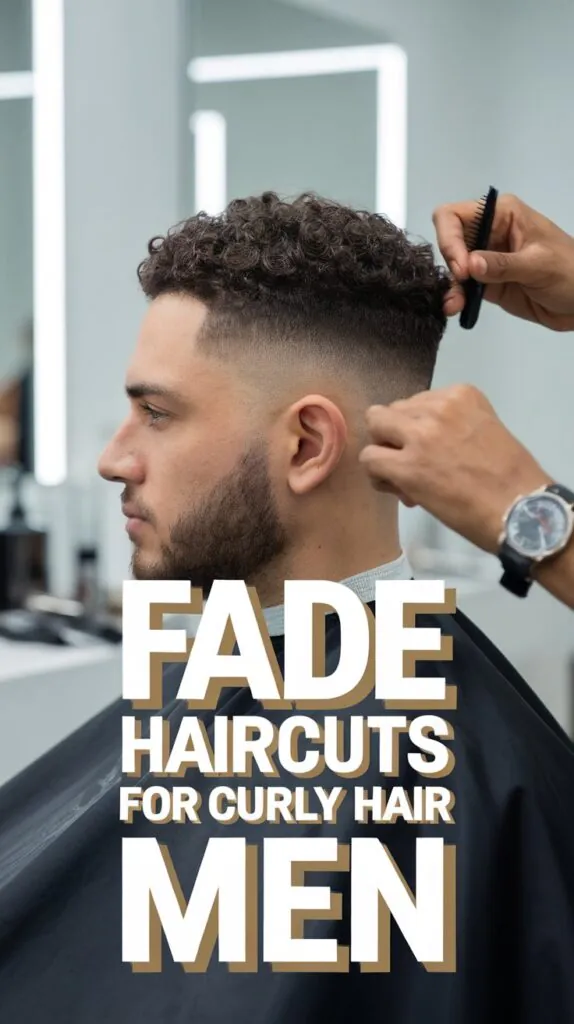 Fade Haircuts for Curly Hair Men