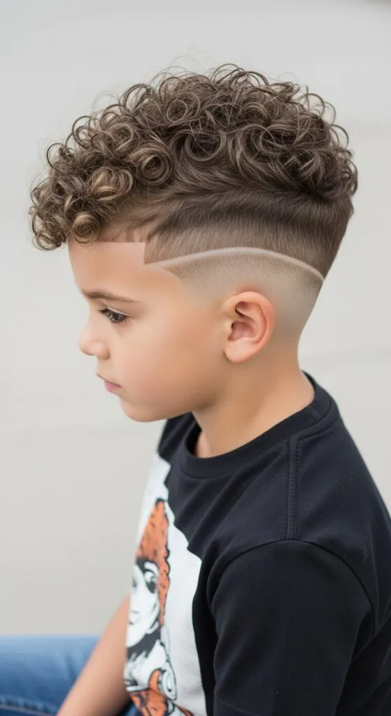 Natural Curls Haircut for Boys