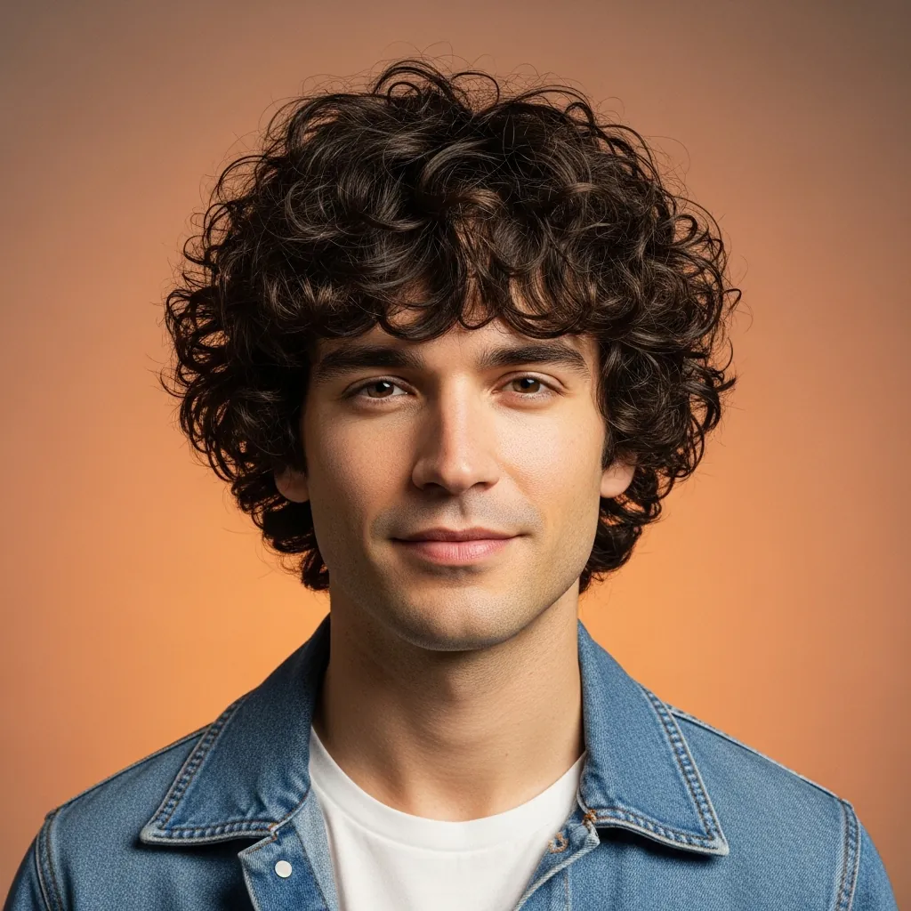 curly haircuts for men