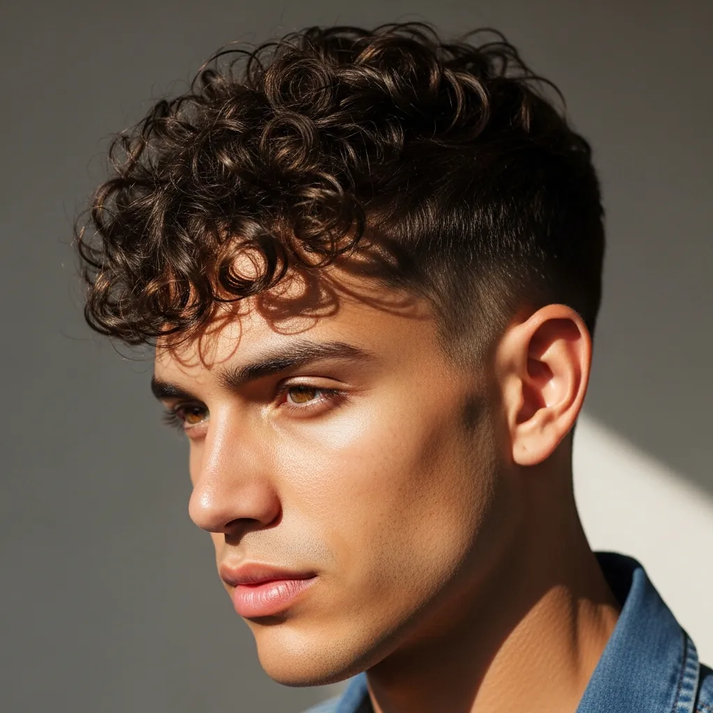 curly haircuts for men