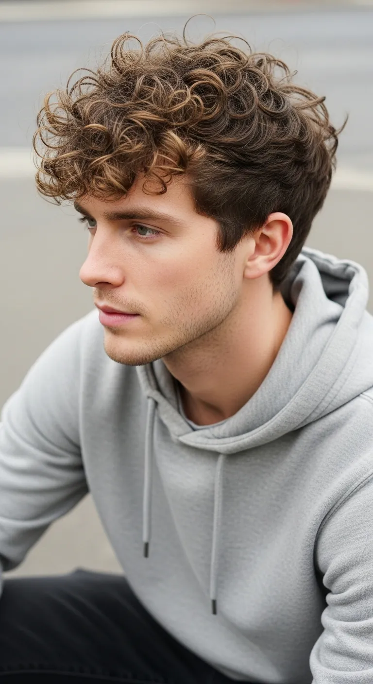 Tousled Shaggy Curls