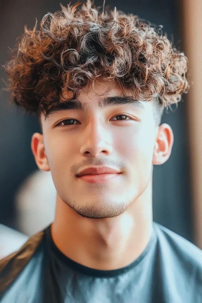 taper fade curly hair 