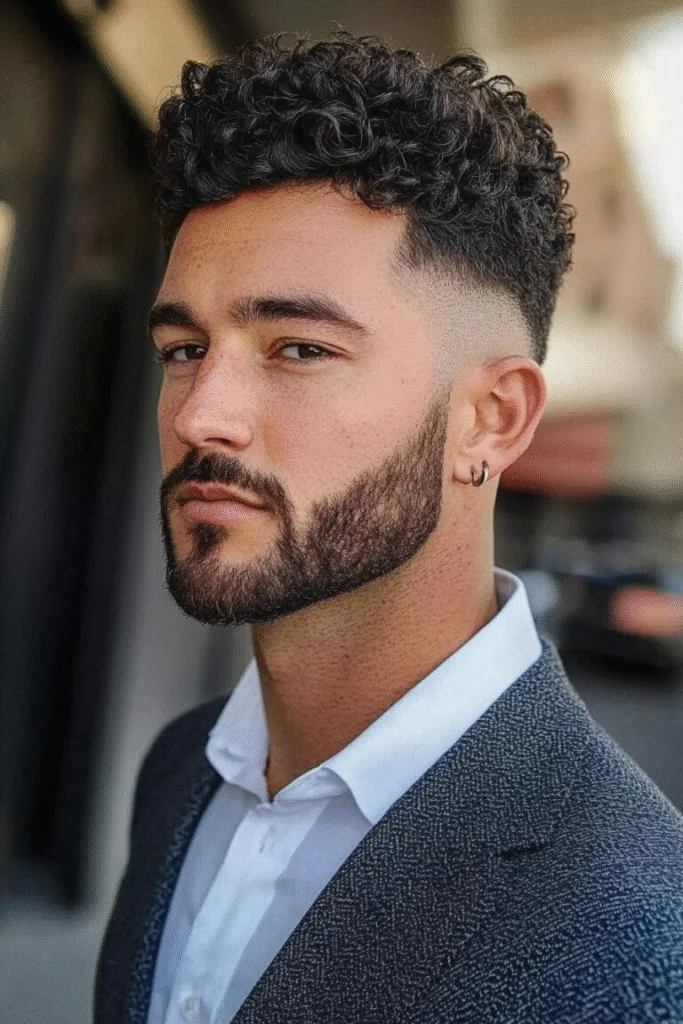 Sharp Curl Contrast Fade