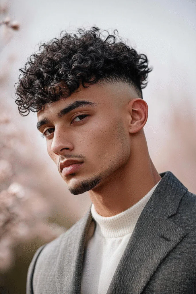 Full Curl Fade Look