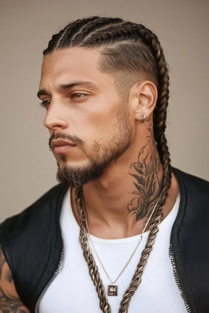 TAPERED ROW CORNROWS