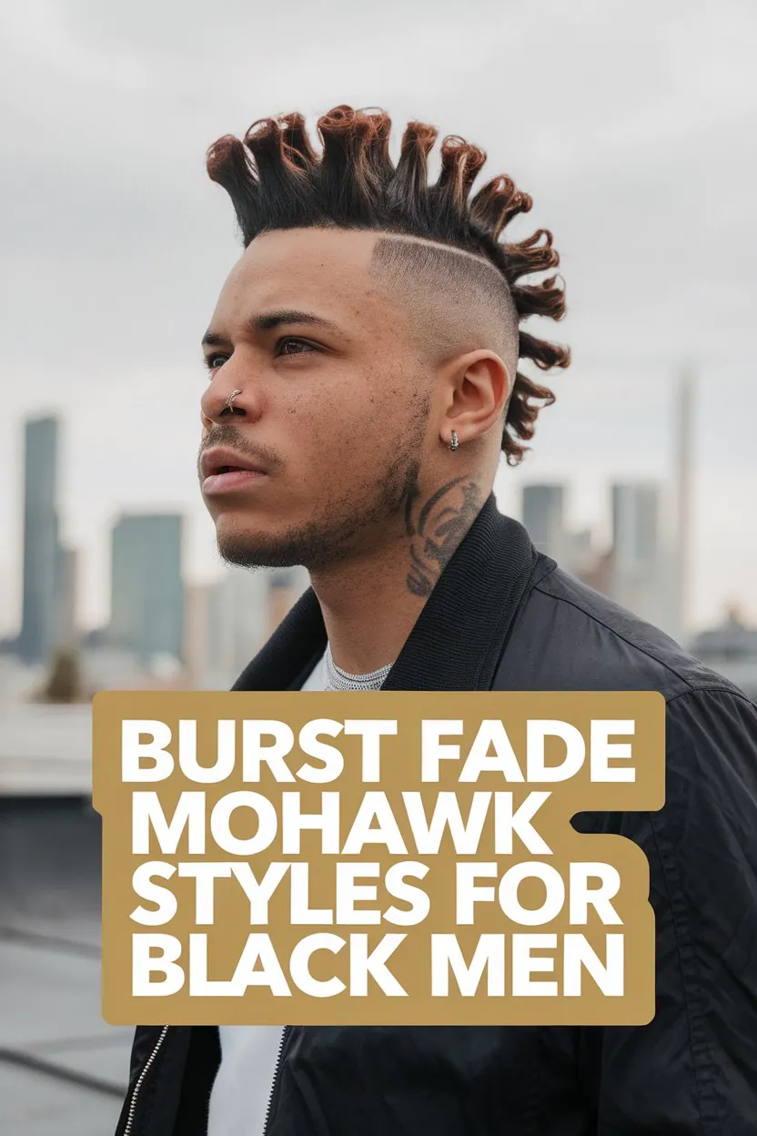 25 Jaw‑Dropping Burst Fade Mohawk Styles for Black Men (Must‑See!)