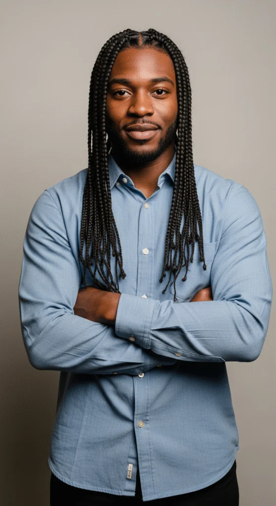 15 Stylish Box Braids for Men with Long Hair