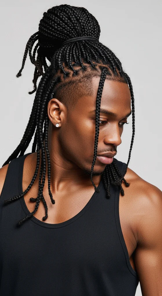 15 Stylish Box Braids for Men with Long Hair
