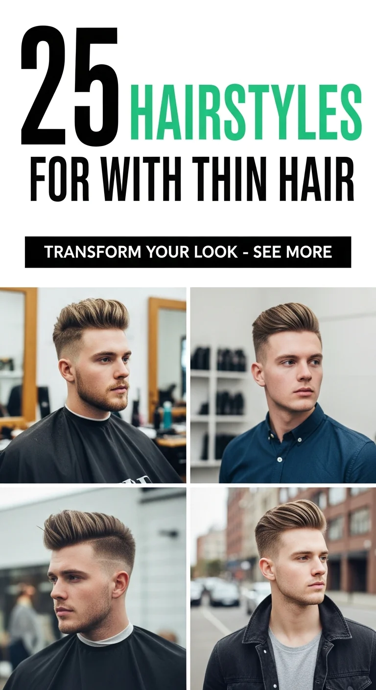25 Best Hairstyles for Men with Thin Hair That Instantly Add Volume and Style