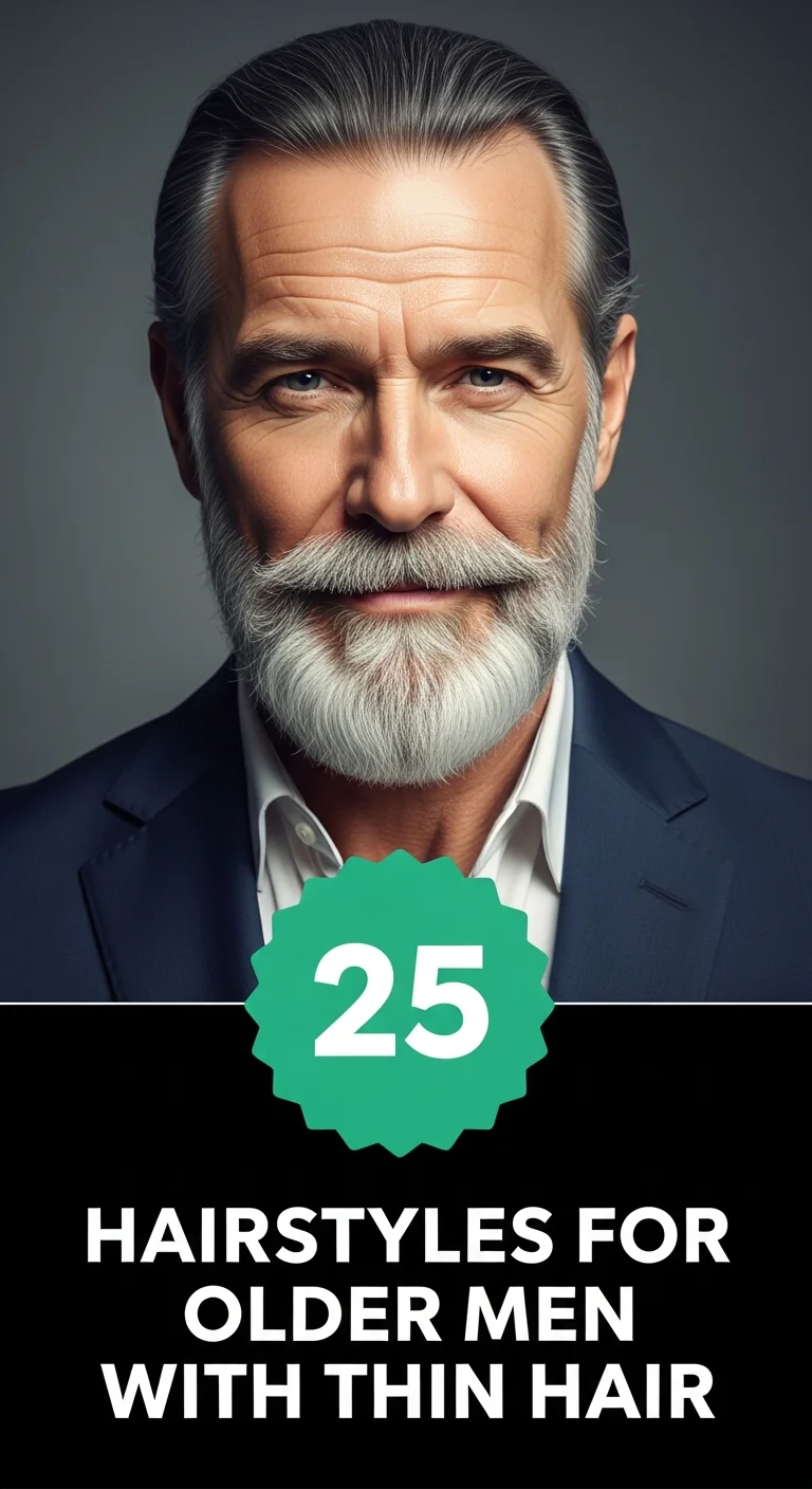 30 Hairstyles for Older Men with Thin Hair That Look Fresh and Modern