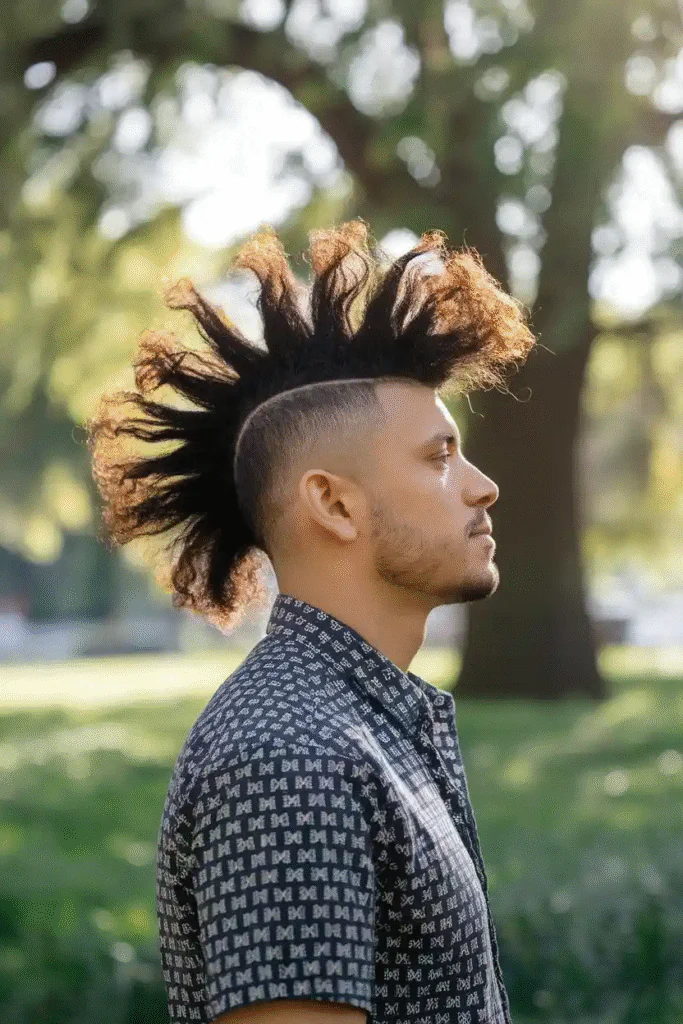 15 Top Burst Fade Mohawk Curly Hair Ideas That Will Upgrade Your Style in 2025