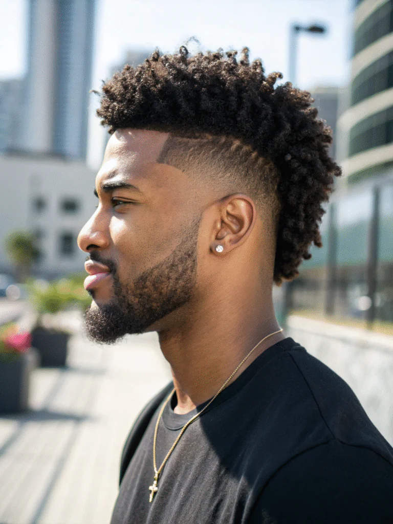 Burst Fade Mohawk Styles For Black Men