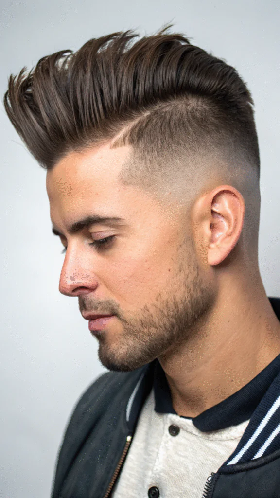 Semi Mohawk Men Hairstyles